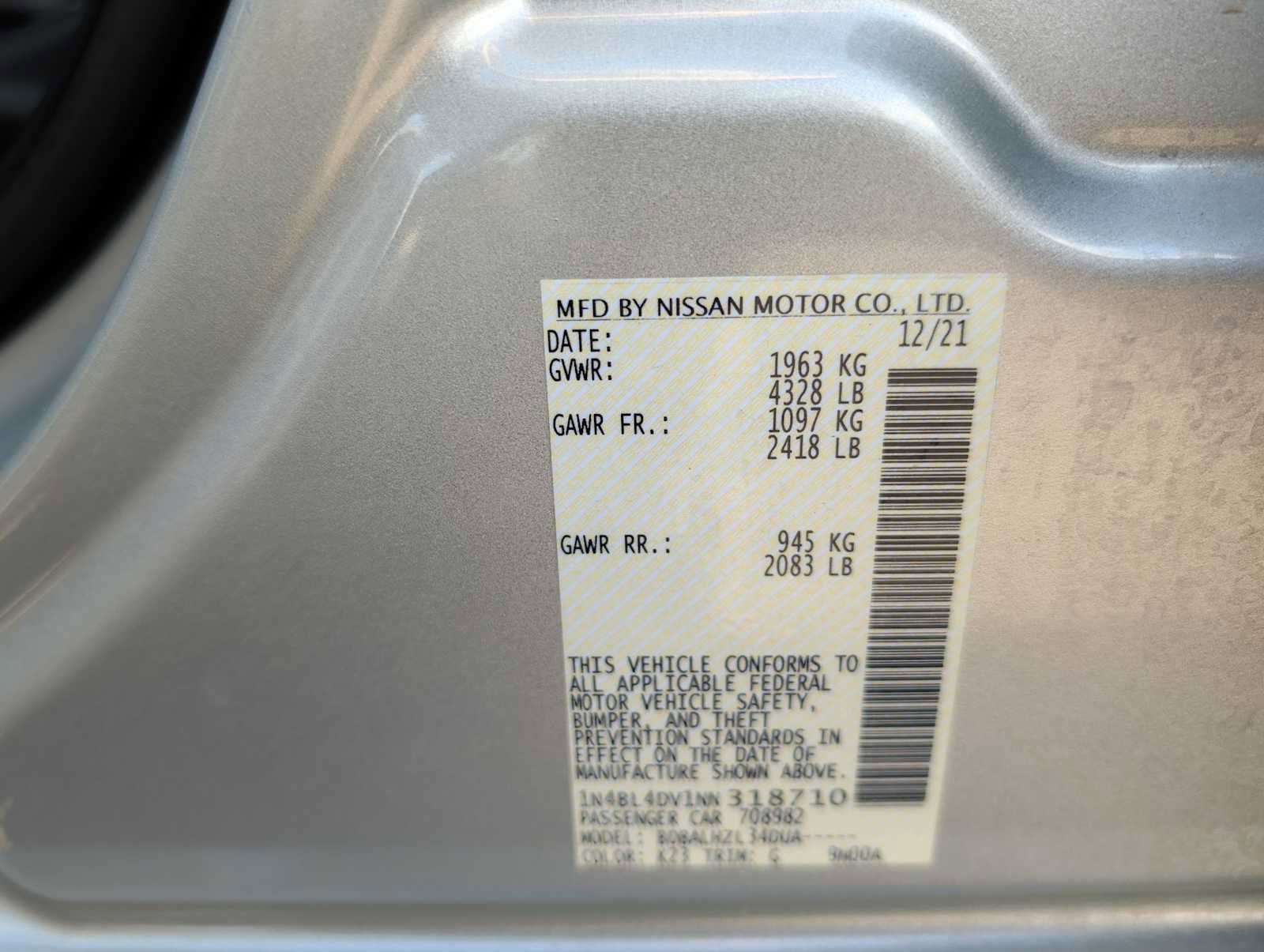 Used 2022 Nissan Altima 2.5 SV image 26