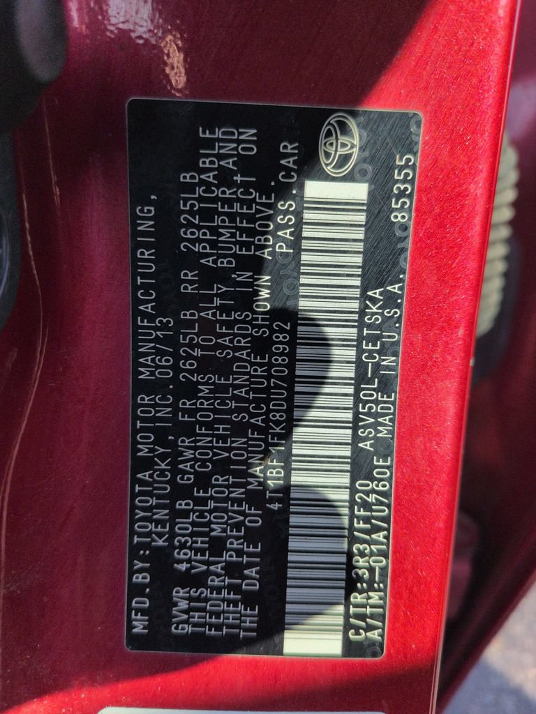 Used 2013 Toyota Camry SE FWD image 29