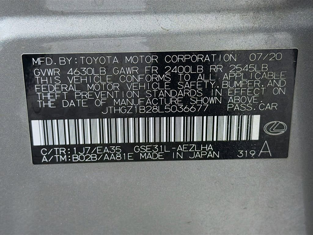Used 2020 Lexus IS 350 F Sport w/ F Sport Package RWD image 35