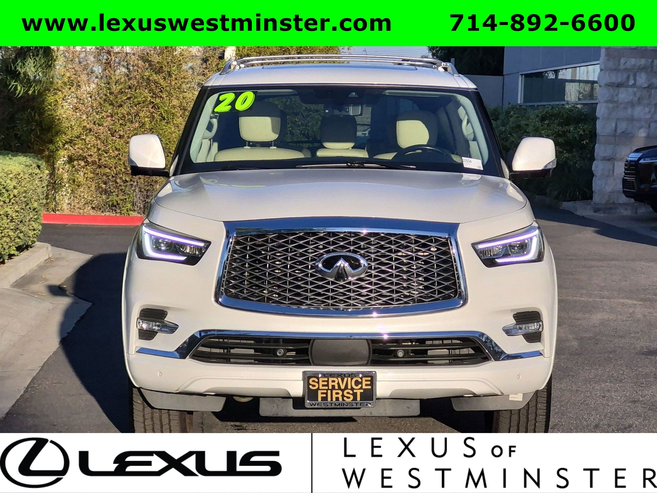 Used 2020 INFINITI QX80 Luxe w/ Proassist Package AWD/4WD image 2