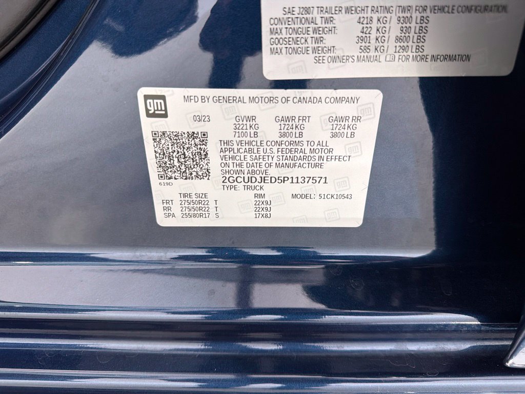 Used 2023 Chevrolet Silverado 1500 High Country w/ High Country Premium Package AWD/4WD image 32