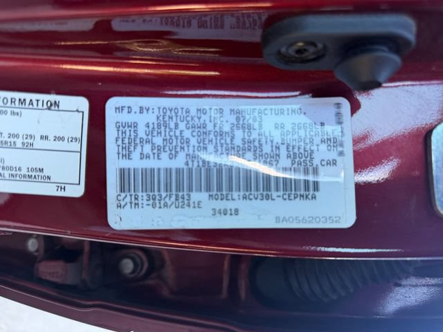 Used 2003 Toyota Camry LE w/ Fleet Convenience Pkg FWD image 24