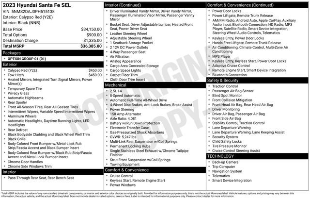 Certified 2023 Hyundai Santa Fe SEL image 27