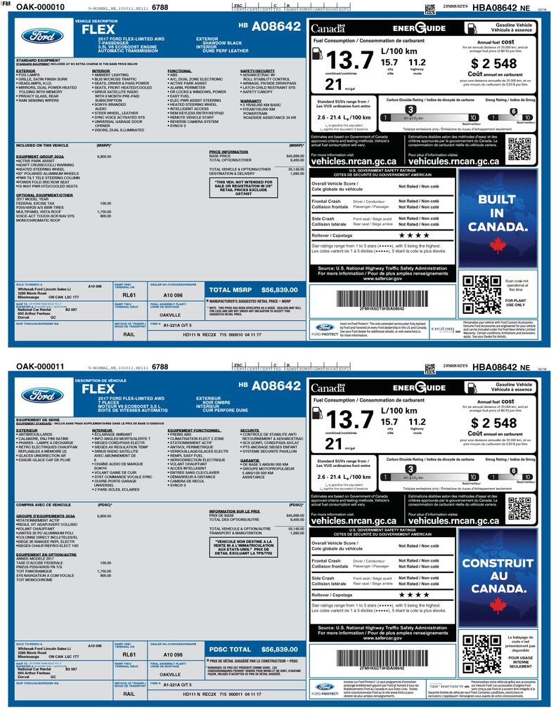Used 2017 Ford Flex Limited w/ Equipment Group 303A image 42