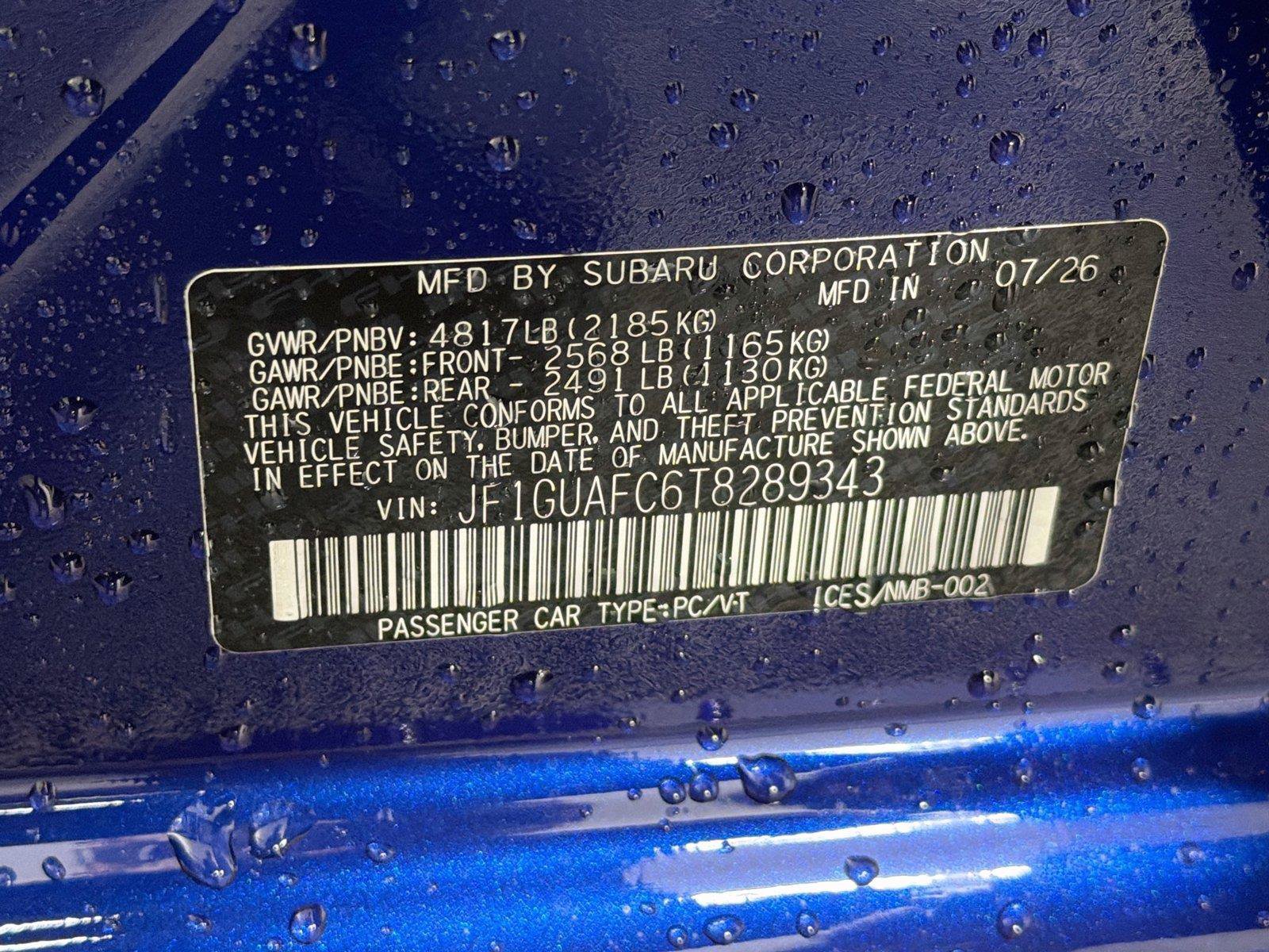 New 2026 Subaru Impreza 2.0i Sport AWD/4WD image 37