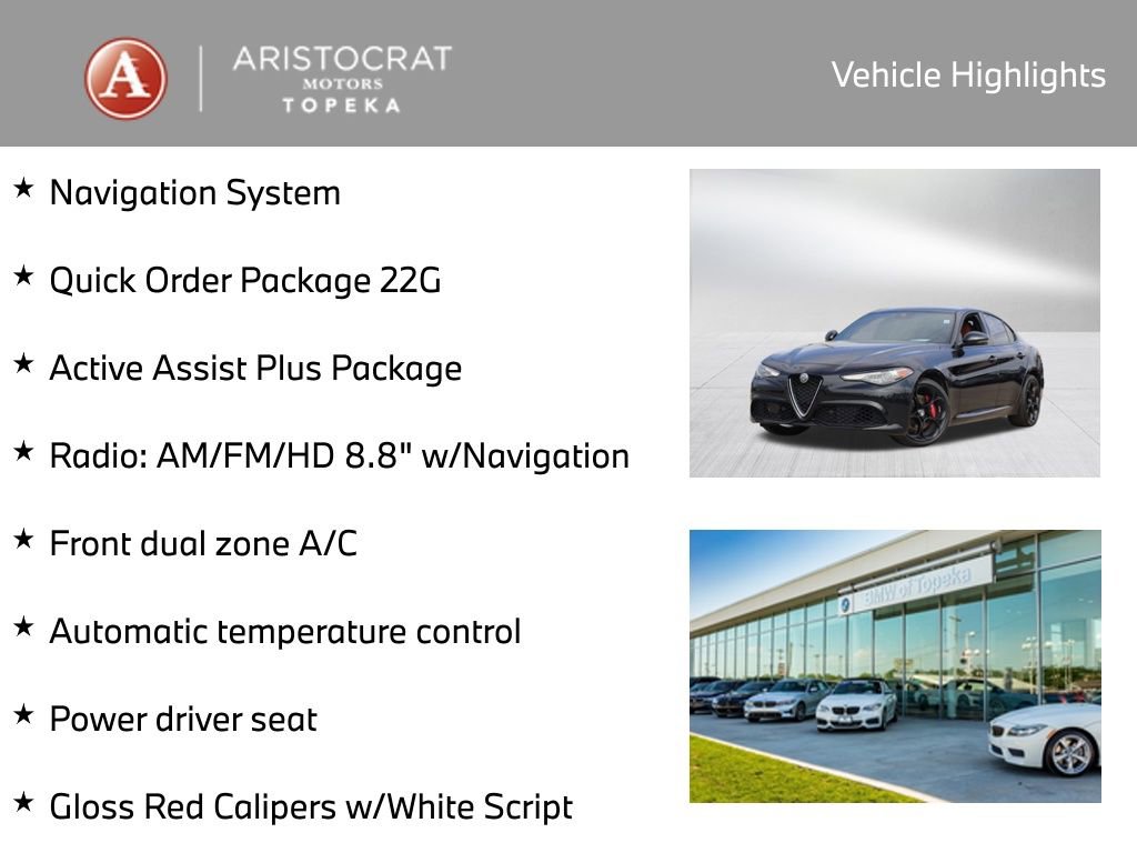 Used 2022 Alfa Romeo Giulia Ti w/ Active Assist Plus Package AWD/4WD image 2