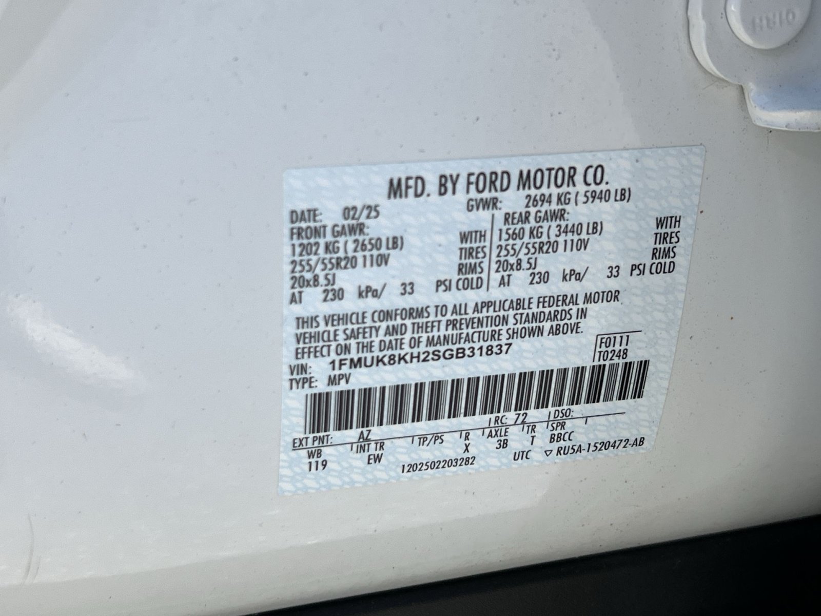 Used 2025 Ford Explorer ST-Line AWD/4WD image 45