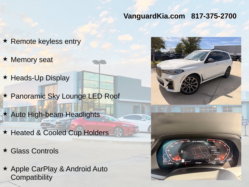 Used 2021 BMW X7 M50i w/ Executive Package AWD/4WD image 12