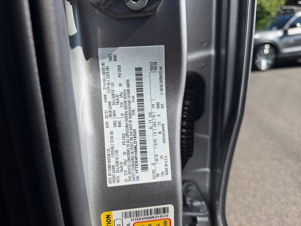 Certified 2021 Ford Ranger XLT w/ Equipment Group 302A High AWD/4WD image 25