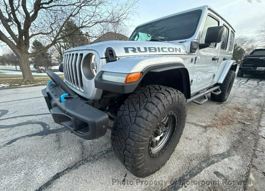 Used 2023 Jeep Wrangler Unlimited Rubicon 4xe w/ Steel Bumper Group image 2