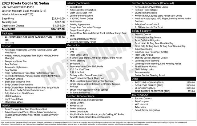 Certified 2023 Toyota Corolla SE image 29