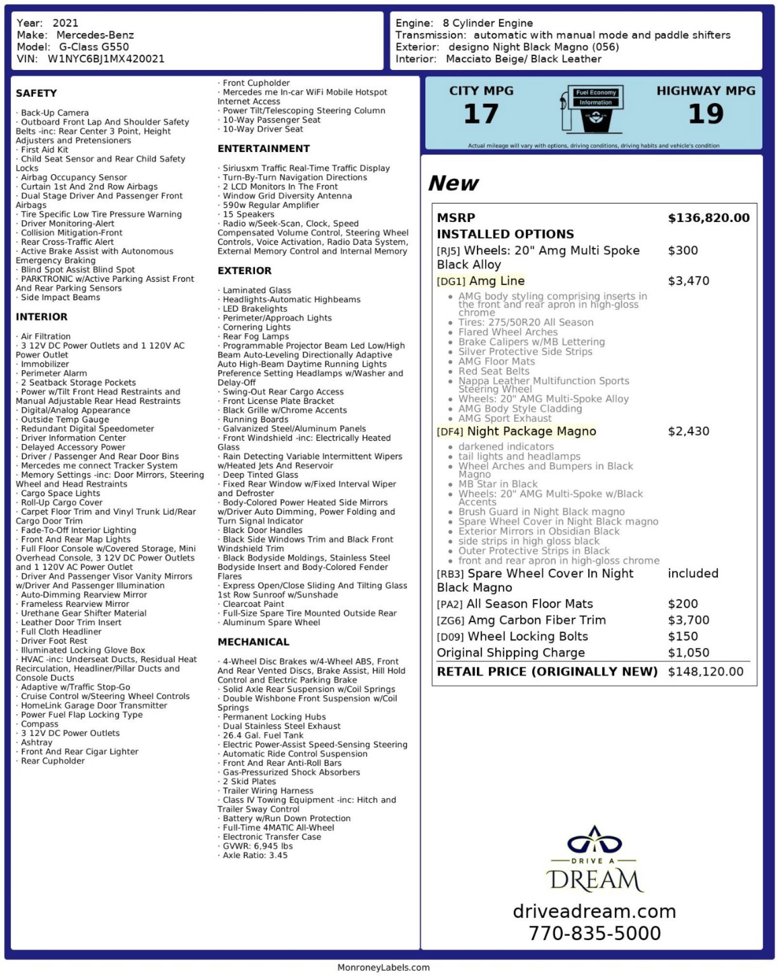 Used 2021 Mercedes-Benz G 550 image 65