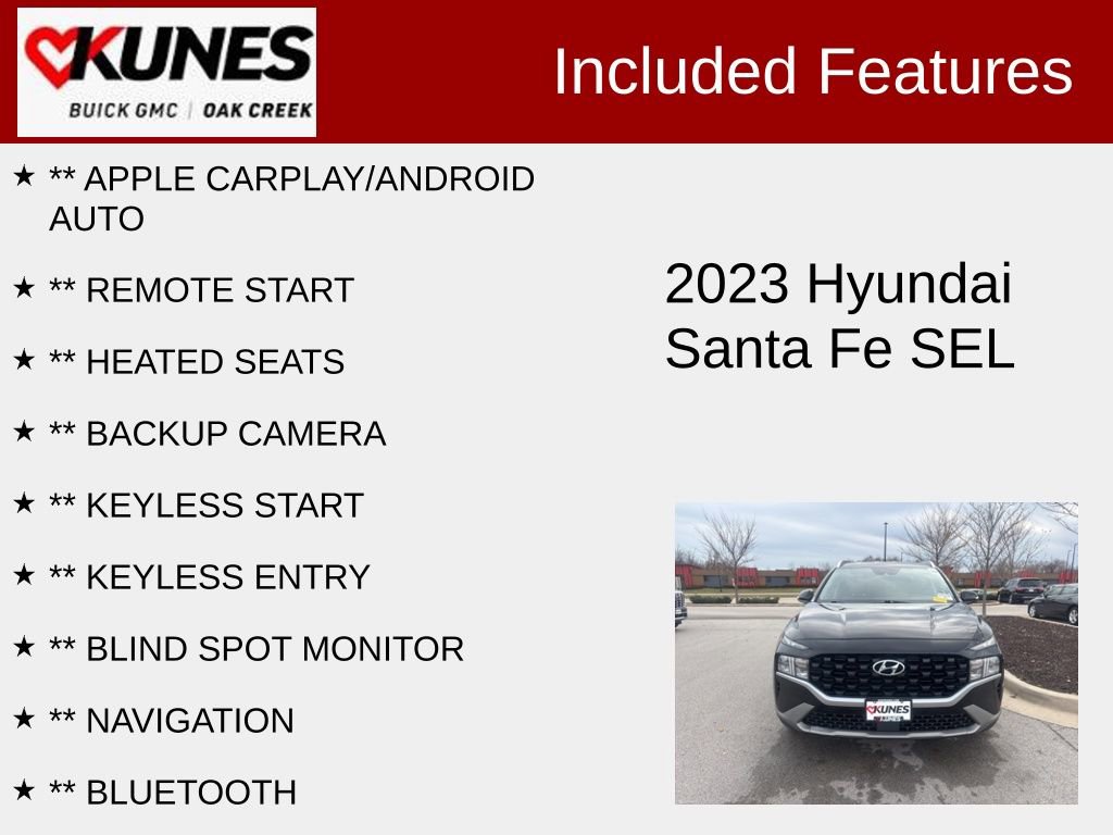 Used 2023 Hyundai Santa Fe SEL image 2
