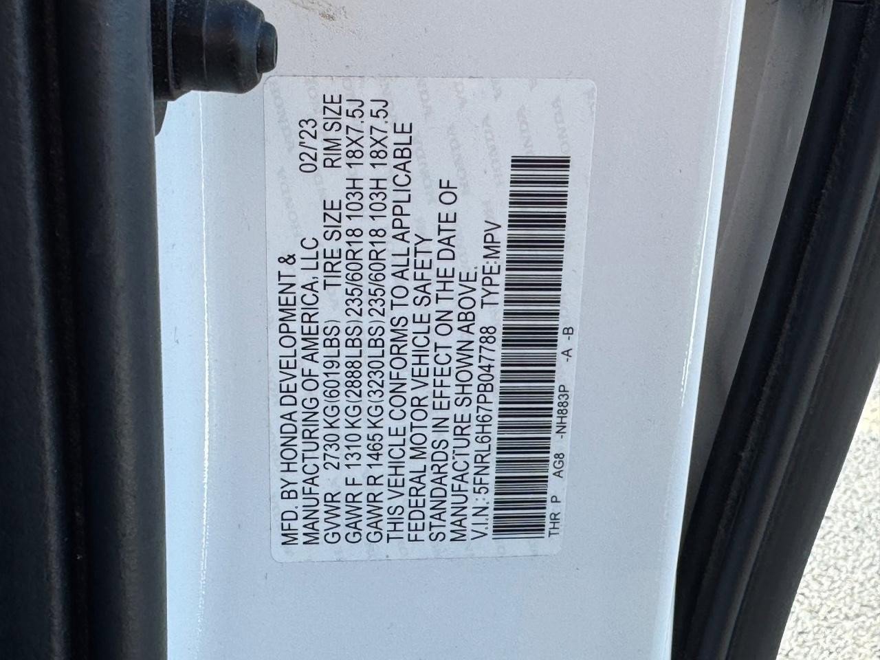 Certified 2023 Honda Odyssey EX-L image 27