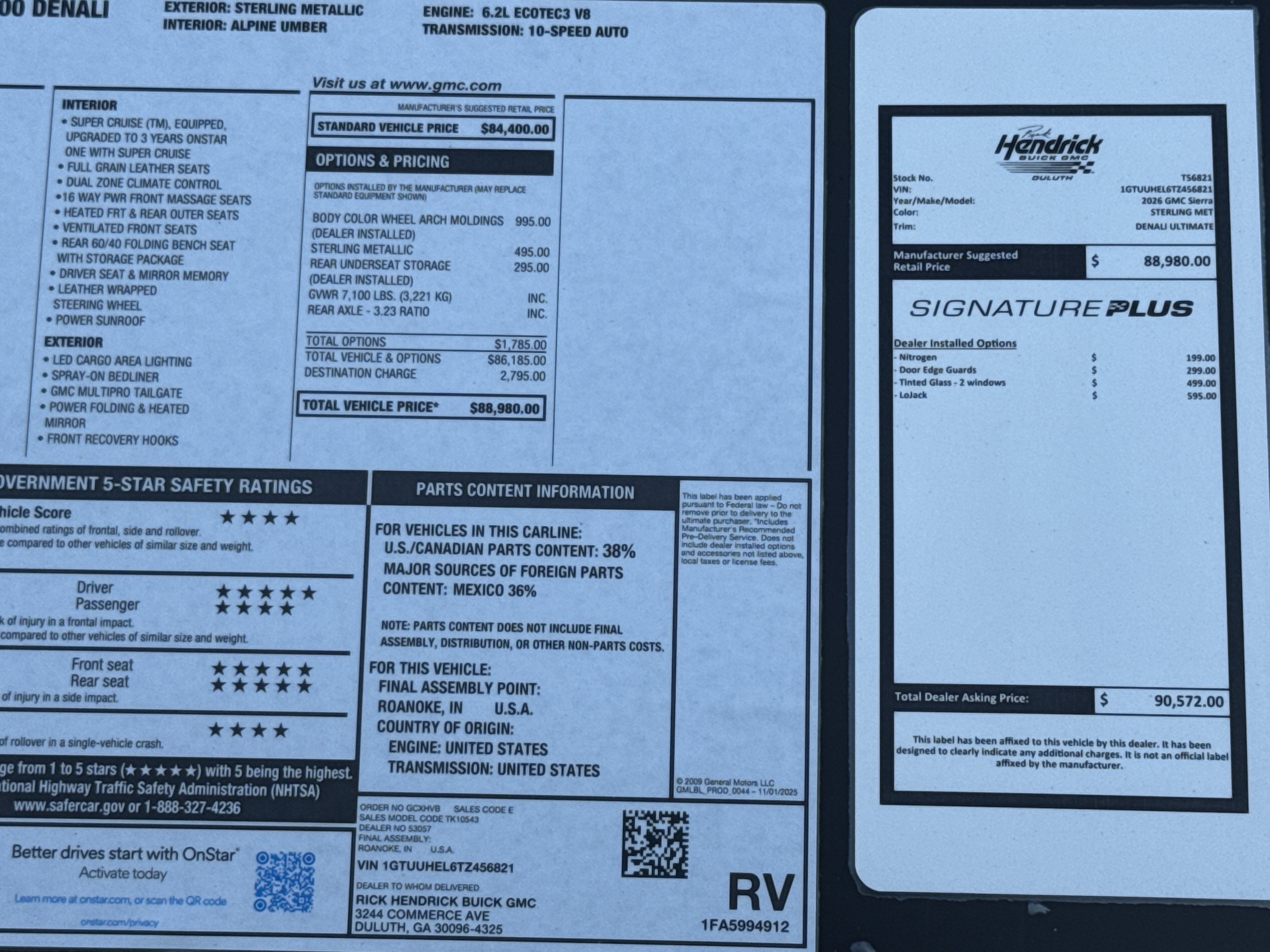 New 2026 GMC Sierra 1500 Denali Ultimate AWD/4WD image 39