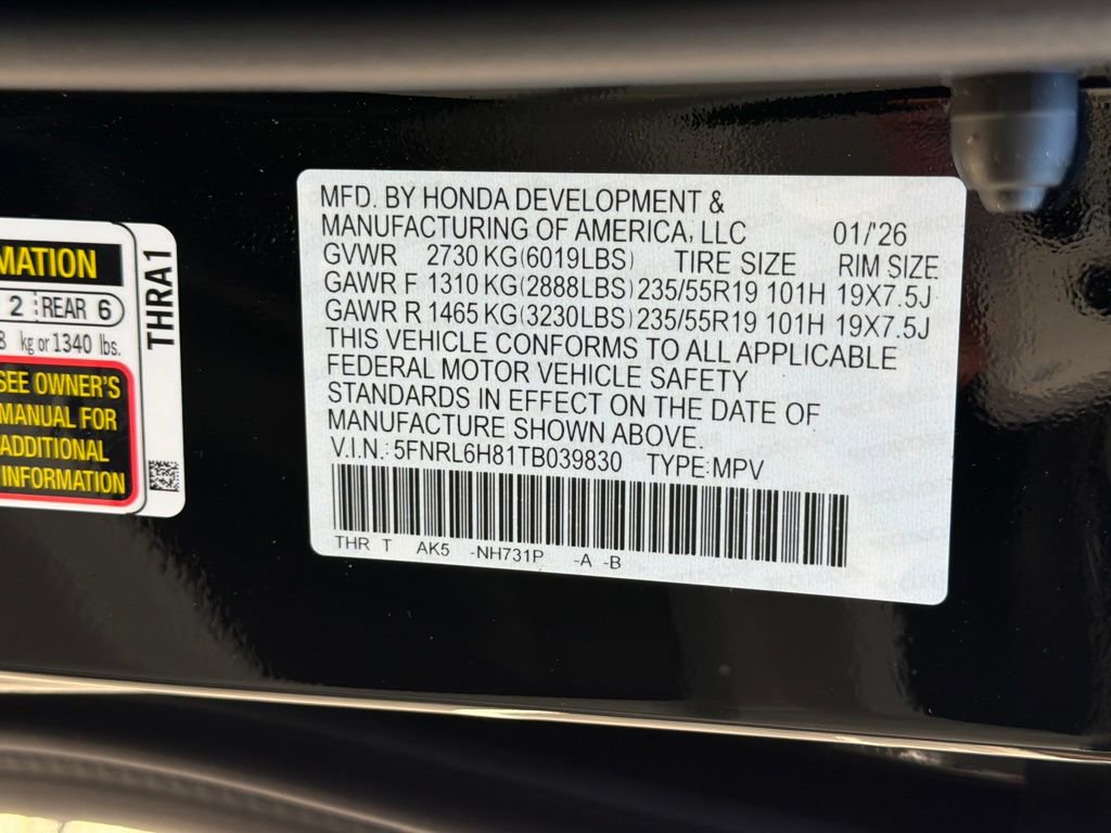 New 2026 Honda Odyssey Touring image 32
