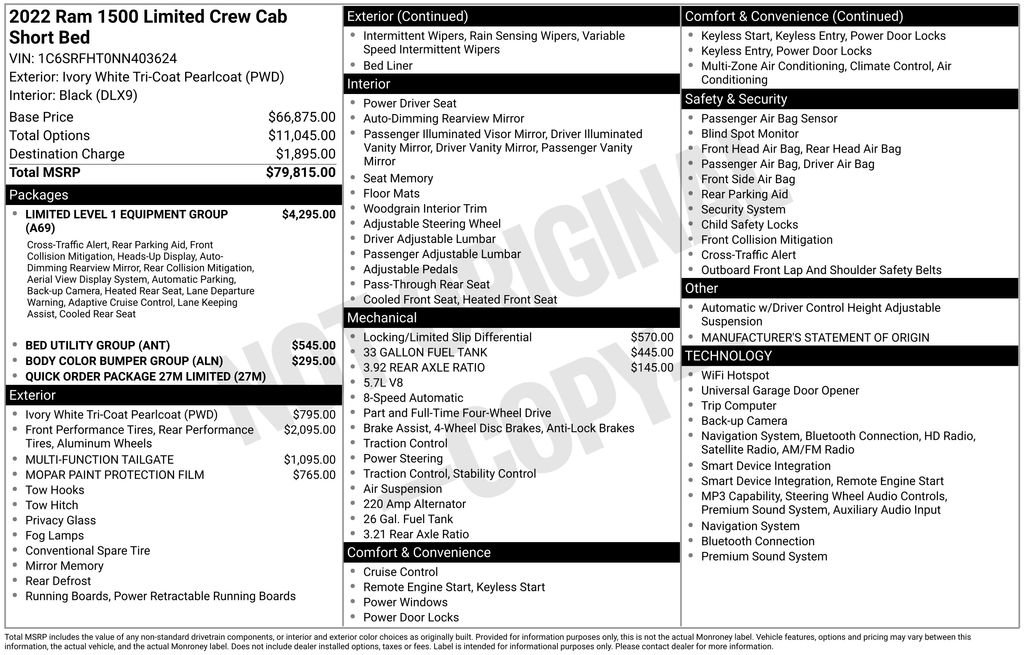 Used 2022 RAM 1500 Limited AWD/4WD image 7