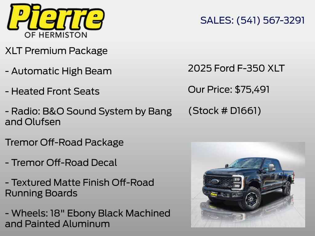 New 2025 Ford F350 XLT w/ Black Appearance Package image 11