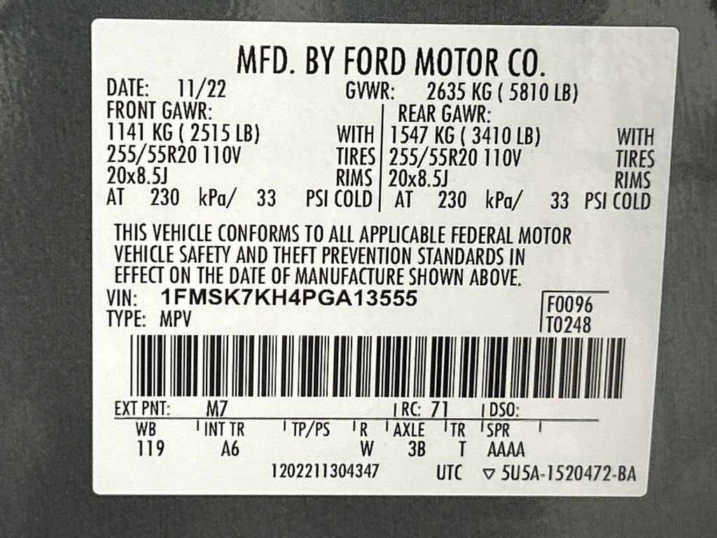 Used 2023 Ford Explorer ST-Line w/ Class IV Trailer Tow Package RWD image 34