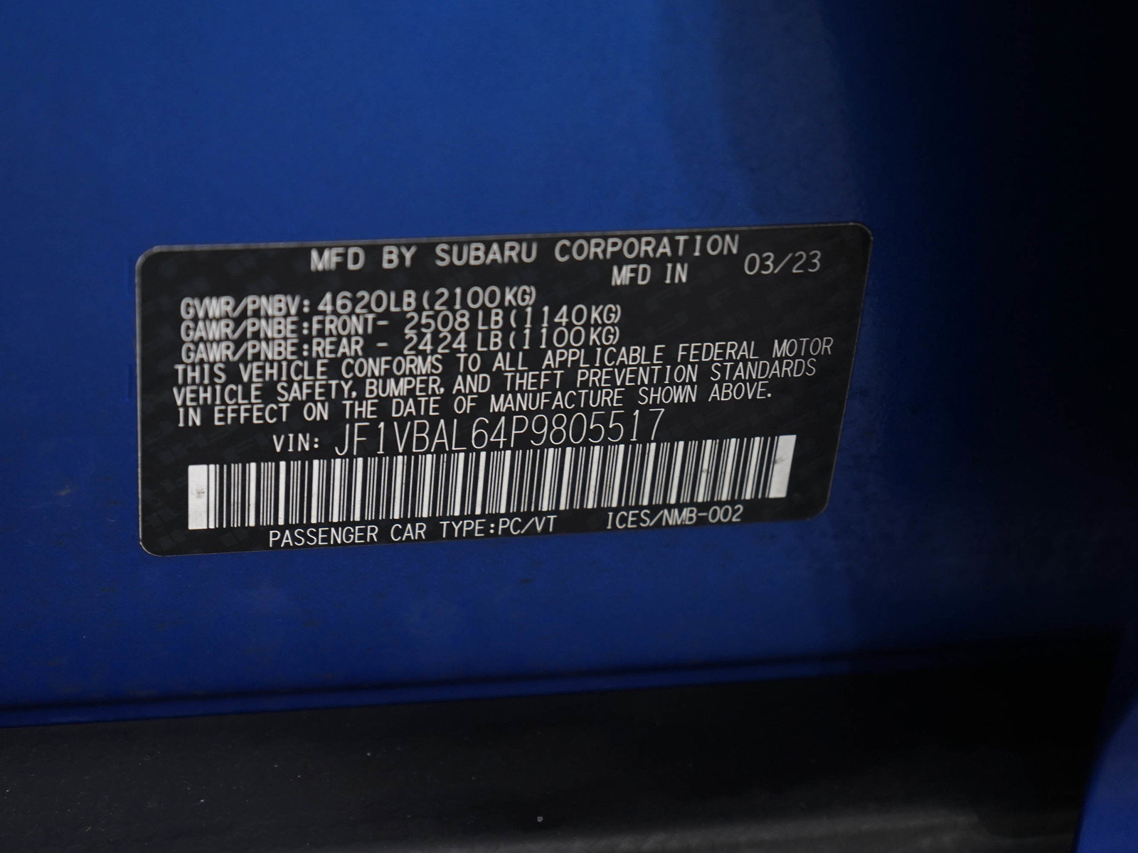 Used 2023 Subaru WRX Limited AWD/4WD image 26