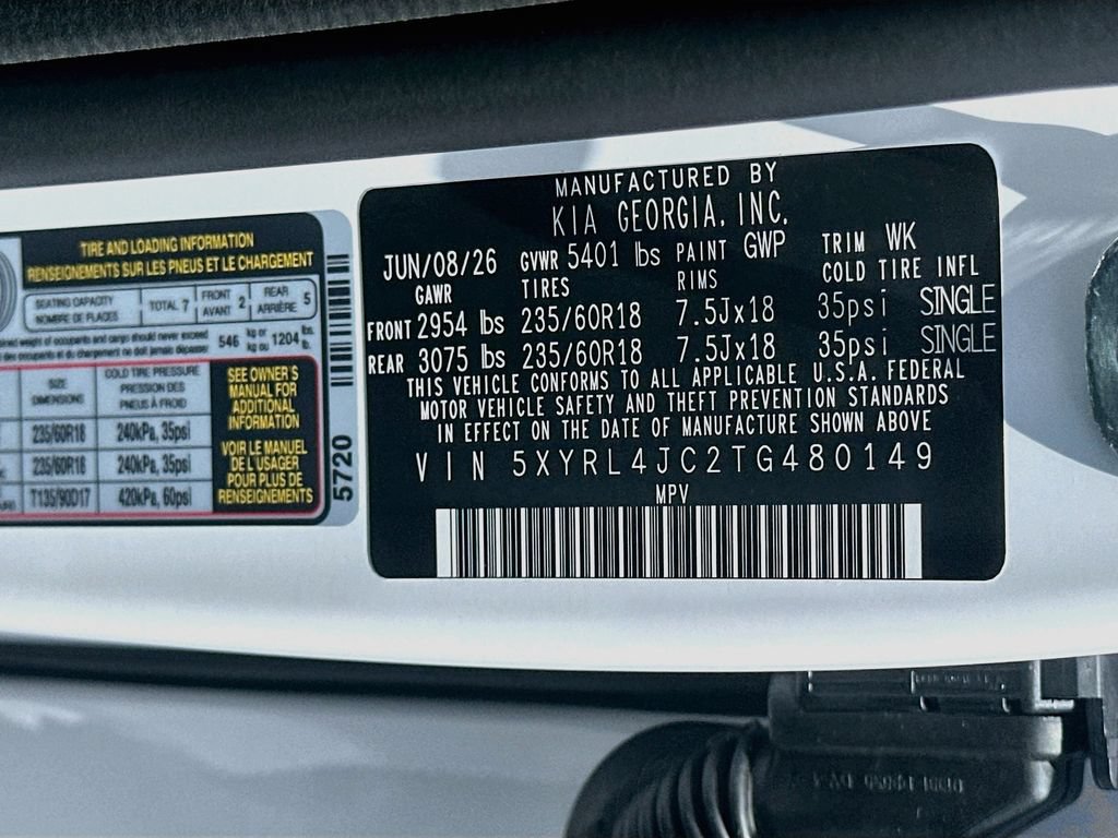 New 2026 Kia Sorento S w/ S Panoramic Sunroof Package FWD image 32