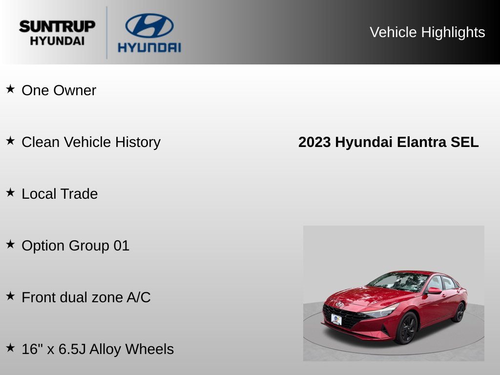 Used 2023 Hyundai Elantra SEL FWD image 8