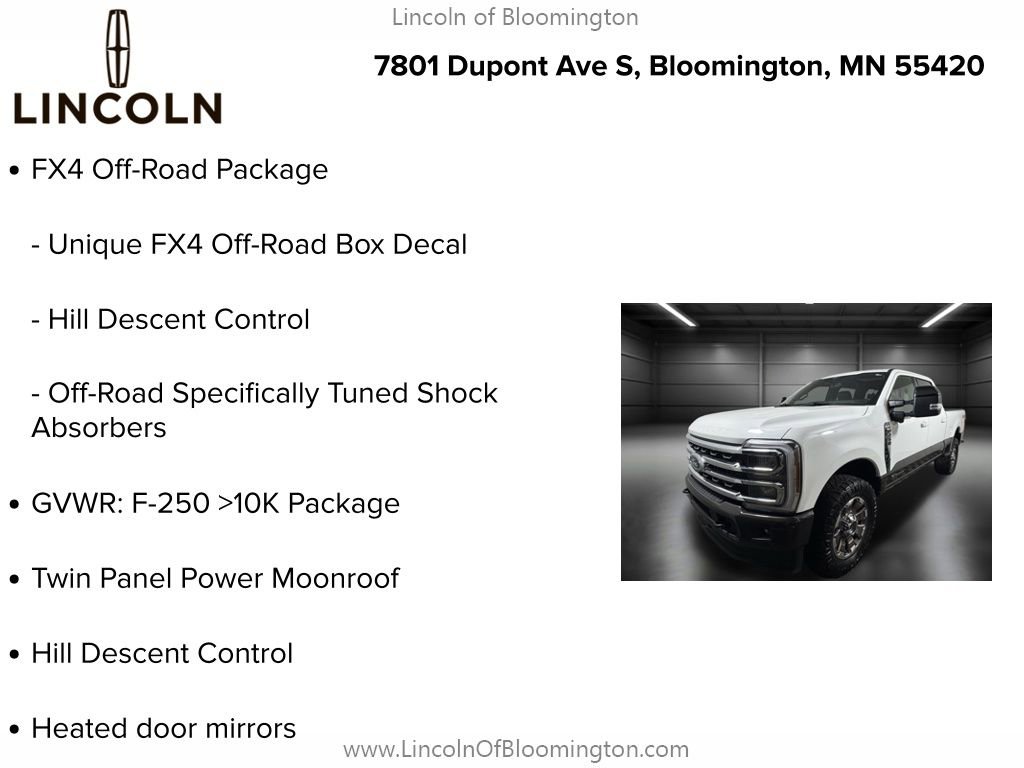 Used 2025 Ford F250 King Ranch w/ FX4 Off-Road Package image 5