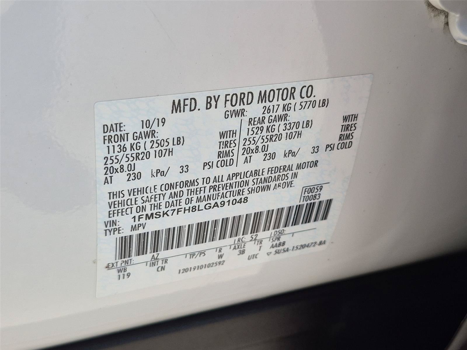 Used 2020 Ford Explorer Limited w/ Class III Trailer Tow Package RWD image 35
