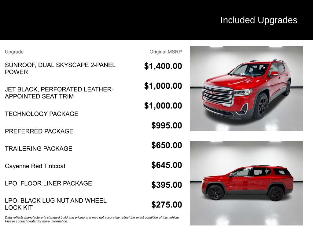 Used 2021 GMC Acadia AT4 w/ Technology Package AWD/4WD image 7