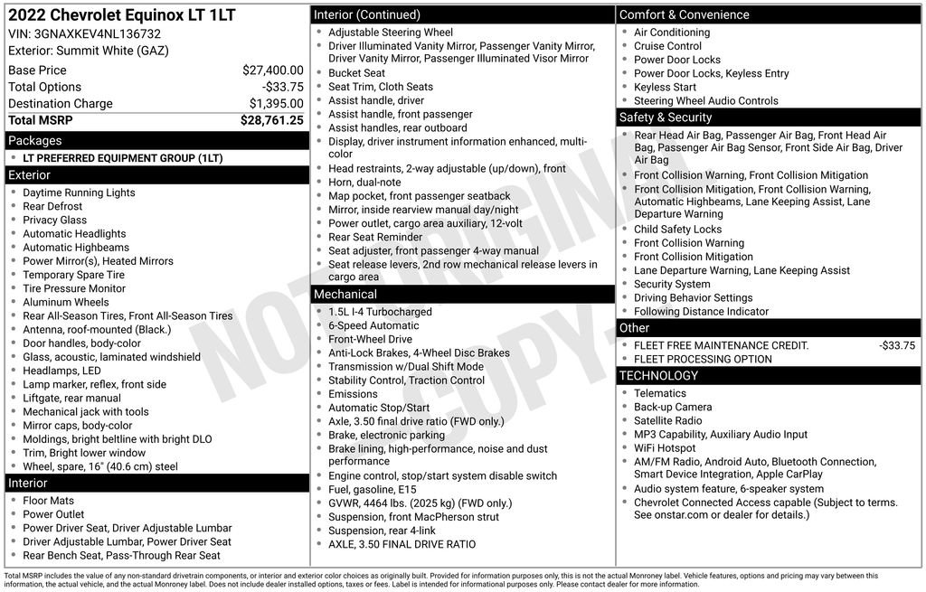 Used 2022 Chevrolet Equinox LT FWD image 25
