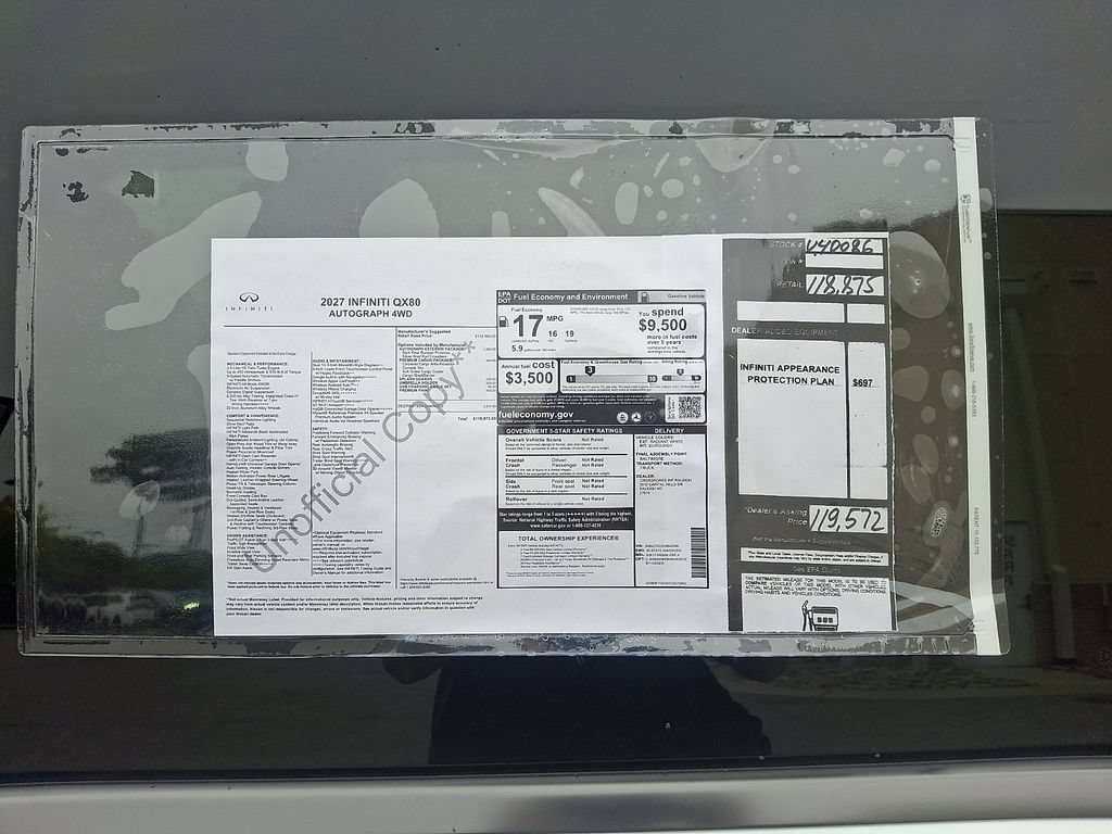 New 2027 INFINITI QX80 Autograph w/ Autograph Exterior Package AWD/4WD image 18