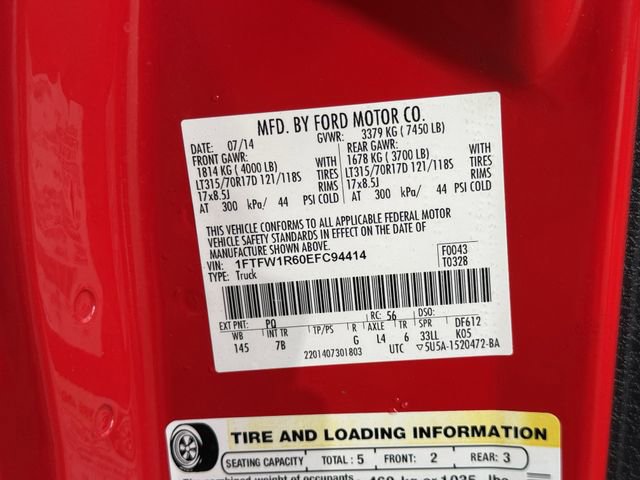 Used 2014 Ford F150 Raptor w/ Equipment Group 801A Luxury image 35