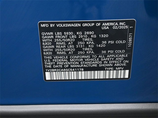 New 2025 Volkswagen Atlas SEL image 18