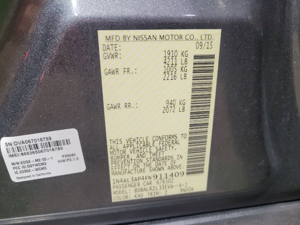 Used 2015 Nissan Altima 2.5 SL w/ Moonroof Package image 33