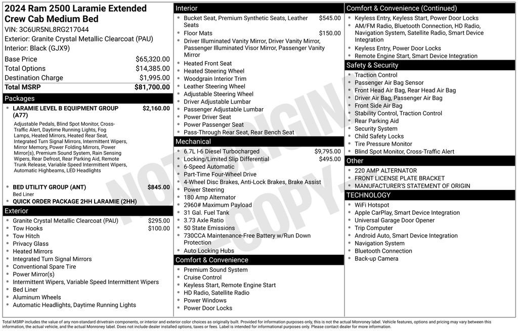 Certified 2024 RAM 2500 Laramie AWD/4WD image 42