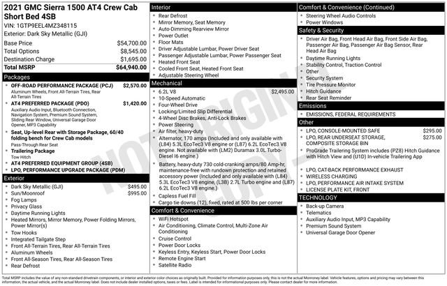 Certified 2021 GMC Sierra 1500 AT4 w/ Off-Road Performance Package image 29