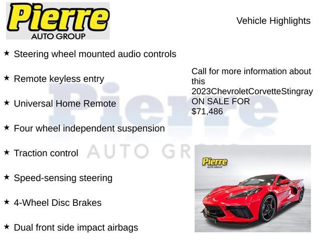 Used 2023 Chevrolet Corvette Stingray Preferred Cpe w/ Z51 Performance Package image 22