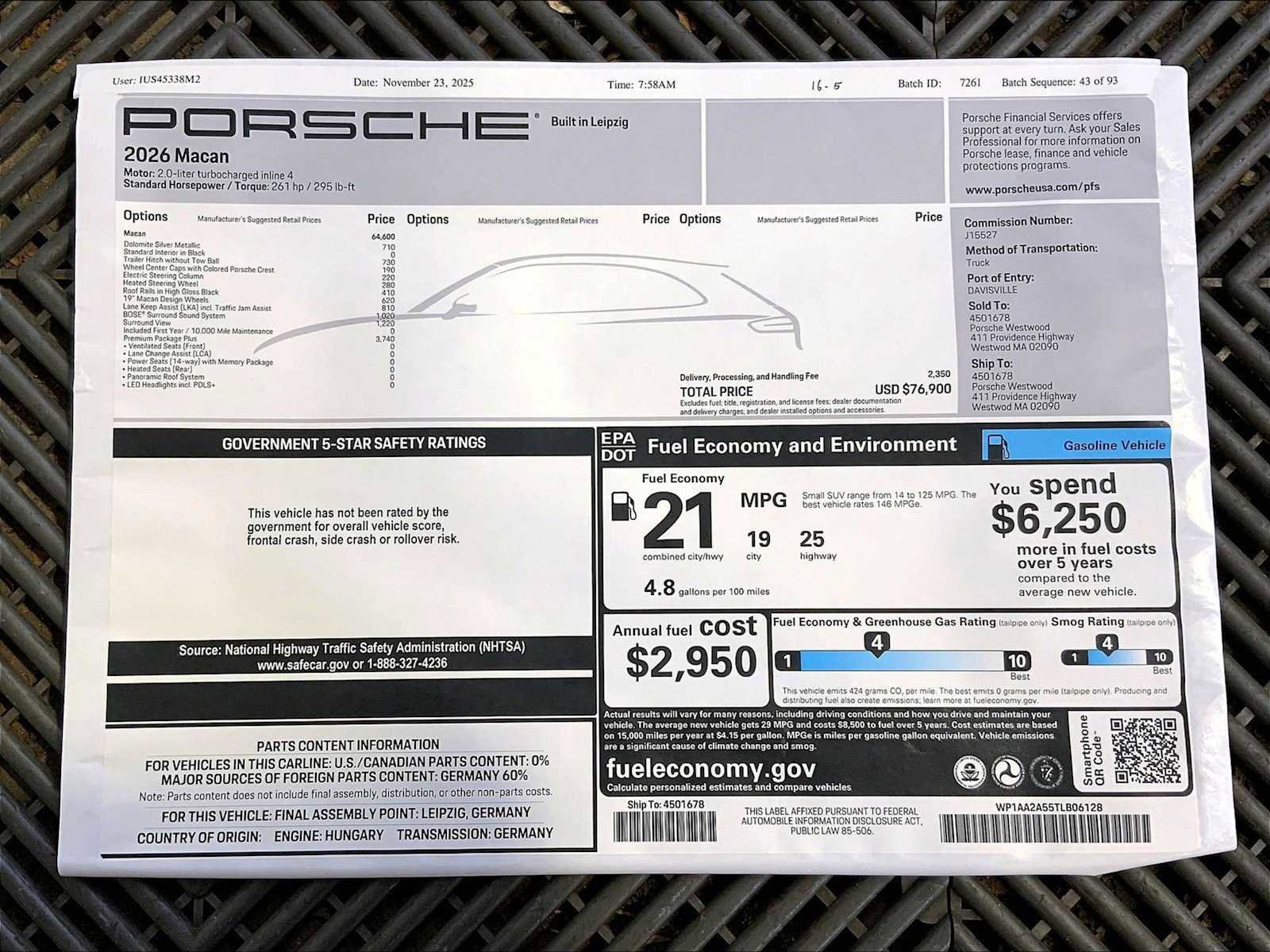 New 2026 Porsche Macan AWD/4WD image 24