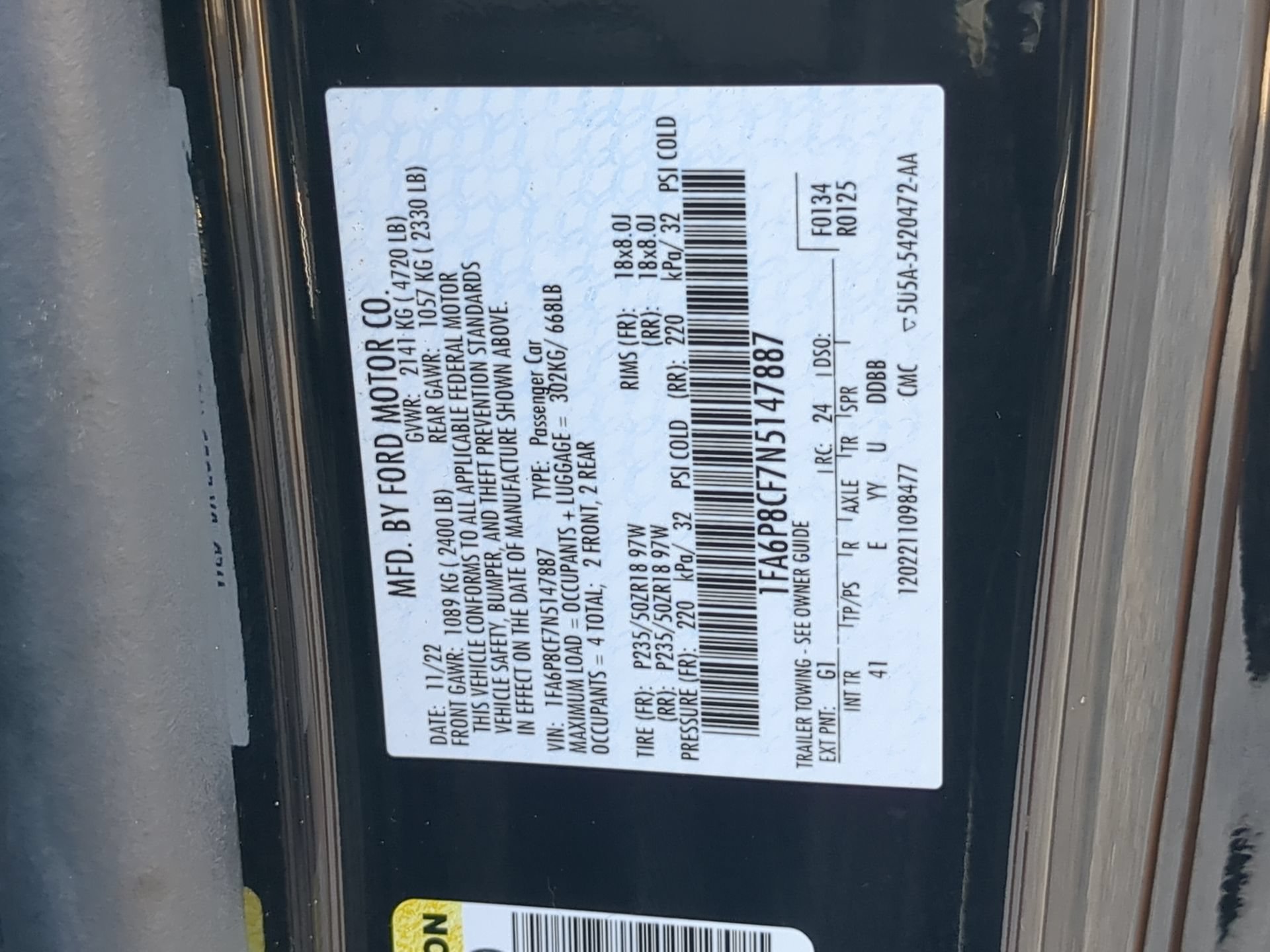 Certified 2022 Ford Mustang GT Premium RWD image 71