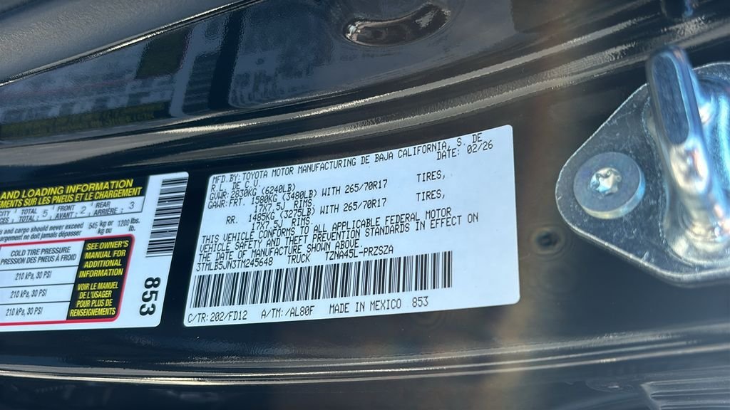 New 2026 Toyota Tacoma TRD Off-Road AWD/4WD image 38
