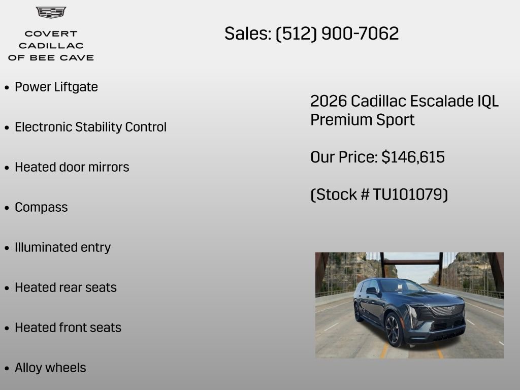 New 2026 Cadillac Escalade IQL Sport 2 AWD/4WD image 12