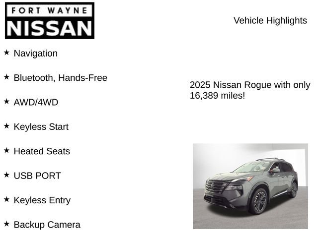 Used 2025 Nissan Rogue Platinum w/ Platinum Premium Package image 8
