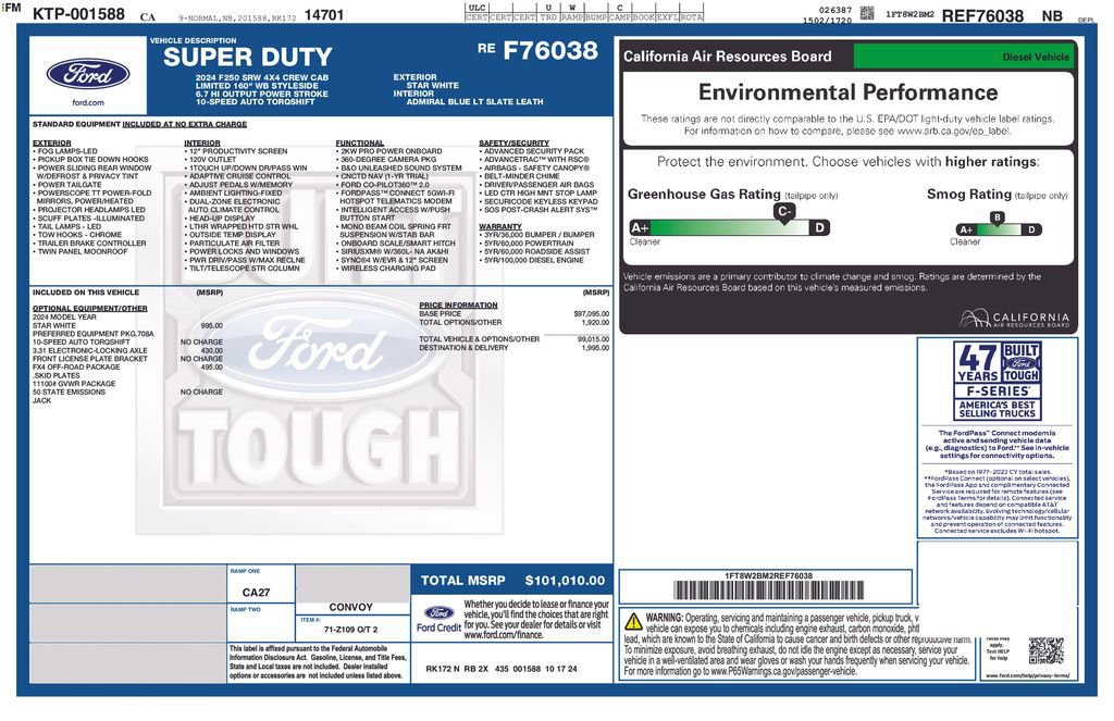 Certified 2024 Ford F250 Limited w/ FX4 Off-Road Package image 3