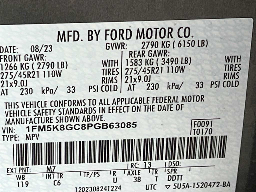 Used 2023 Ford Explorer ST w/ Equipment Group 401A AWD/4WD image 35