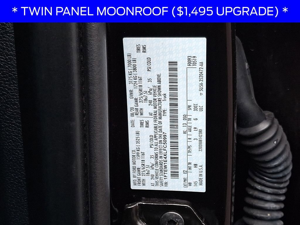 Used 2020 Ford F150 Lariat w/ Equipment Group 502A Luxury AWD/4WD image 29