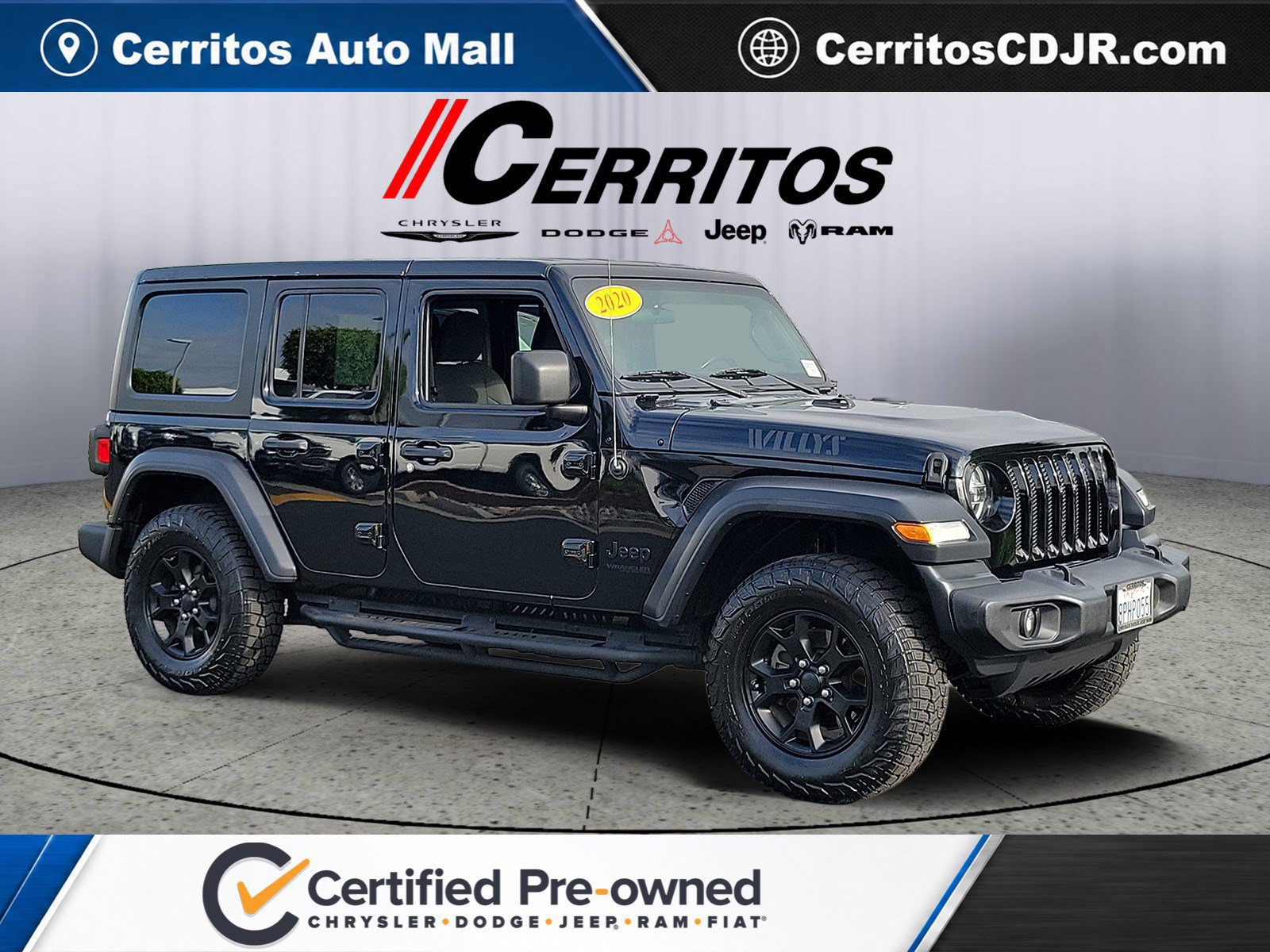 Certified 2020 Jeep Wrangler Unlimited Sport AWD/4WD image 1