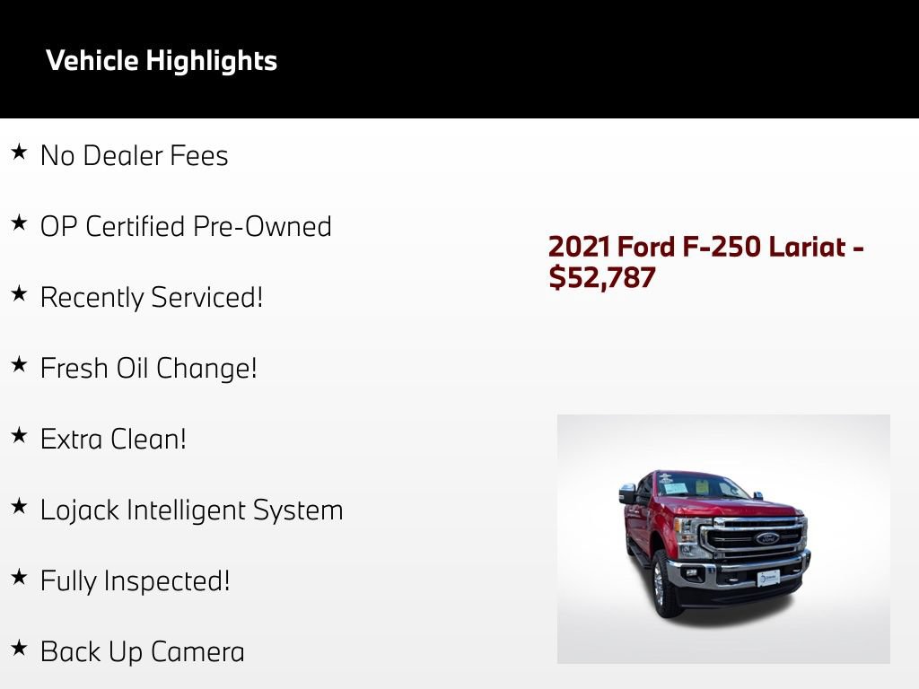 Used 2021 Ford F250 Lariat w/ Chrome Package AWD/4WD image 3