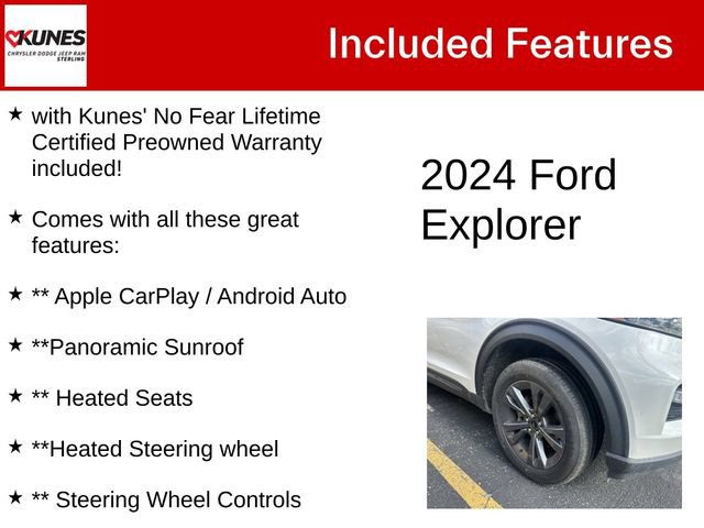 Used 2024 Ford Explorer XLT w/ XLT Sport Appearance Package AWD/4WD image 4