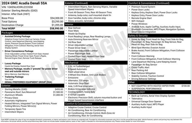 Used 2024 GMC Acadia Denali FWD image 13
