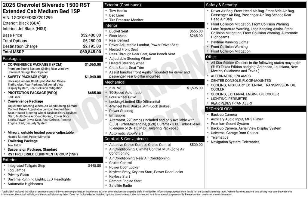 Used 2025 Chevrolet Silverado 1500 RST w/ Convenience Package II image 11